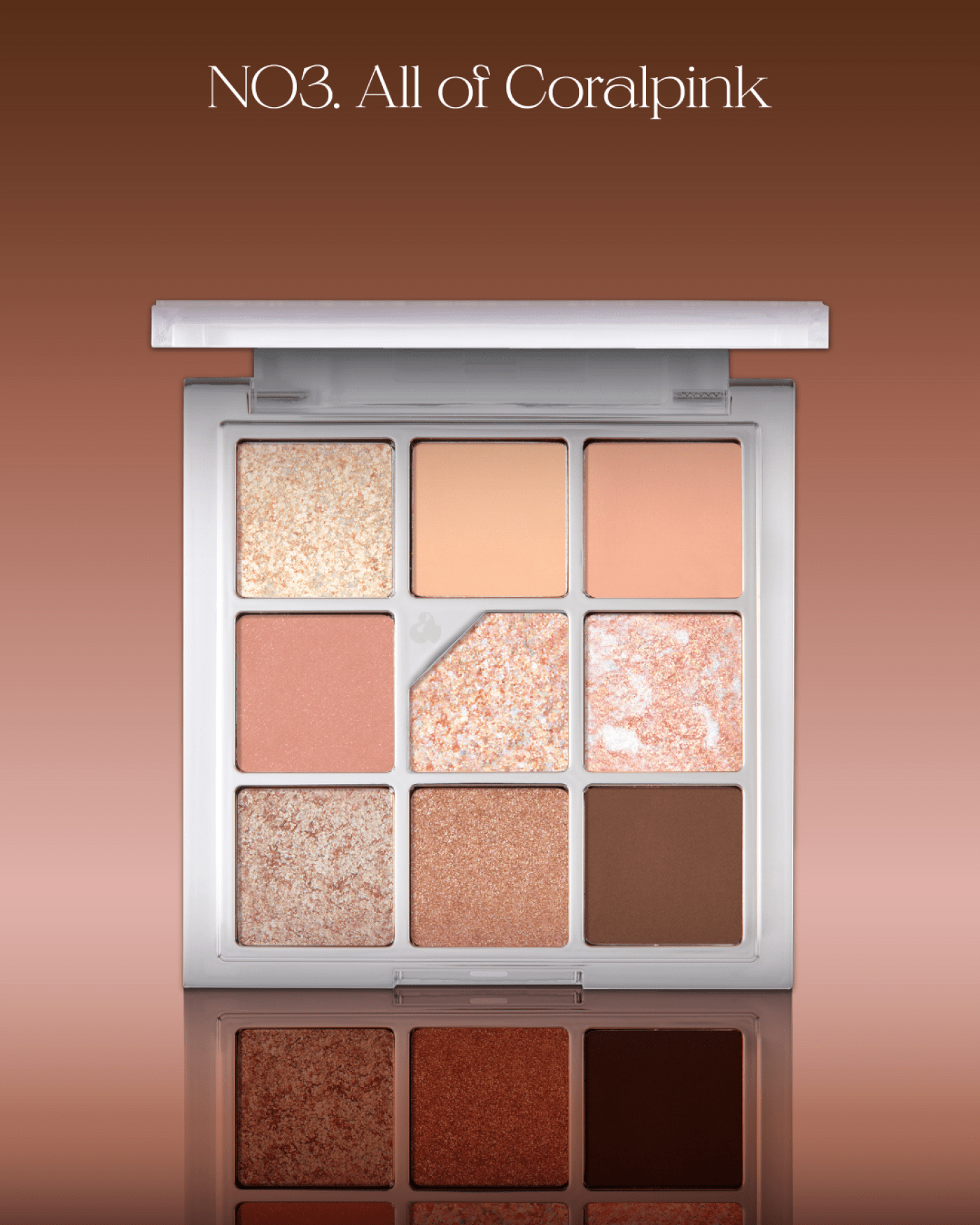 Glitterpedia Eye Palette - No3. All of Coral Pink